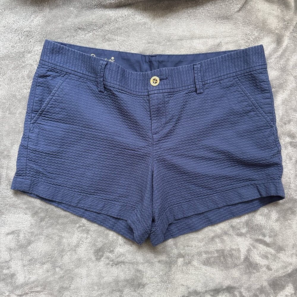Lilly Pulitzer Shorts Women's Size 14 Navy Blue The Callahan Short